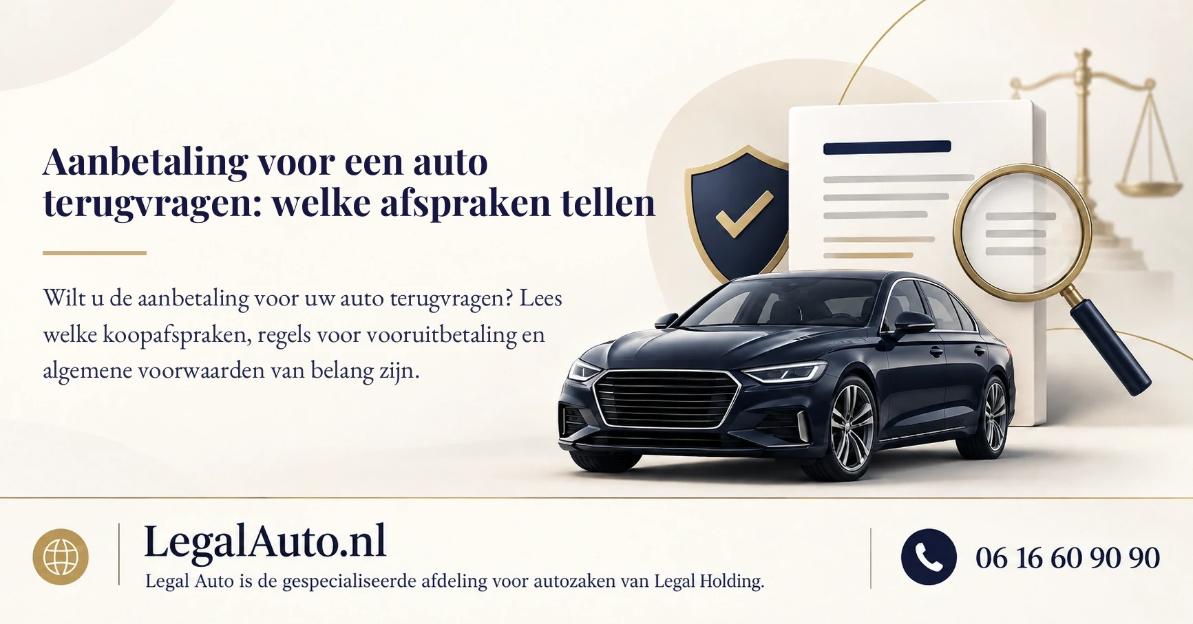 Aanbetaling voor een auto terugvragen: welke afspraken tellen - uitleg van dit begrip uit het autorecht | LegalAuto.nl